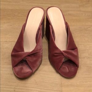 LOEFFLER RANDALL pink block heels